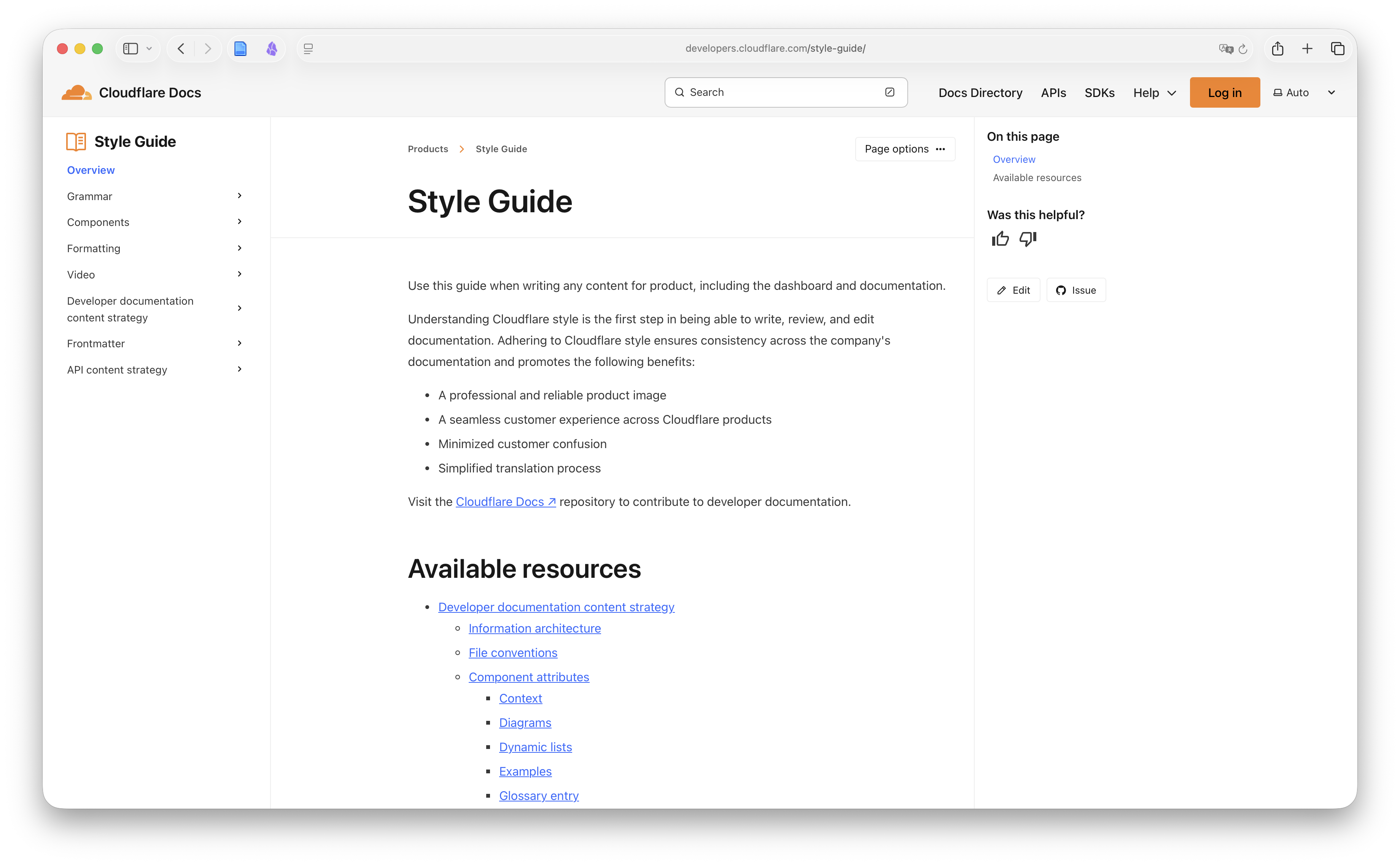 Cloudflare Style Guide