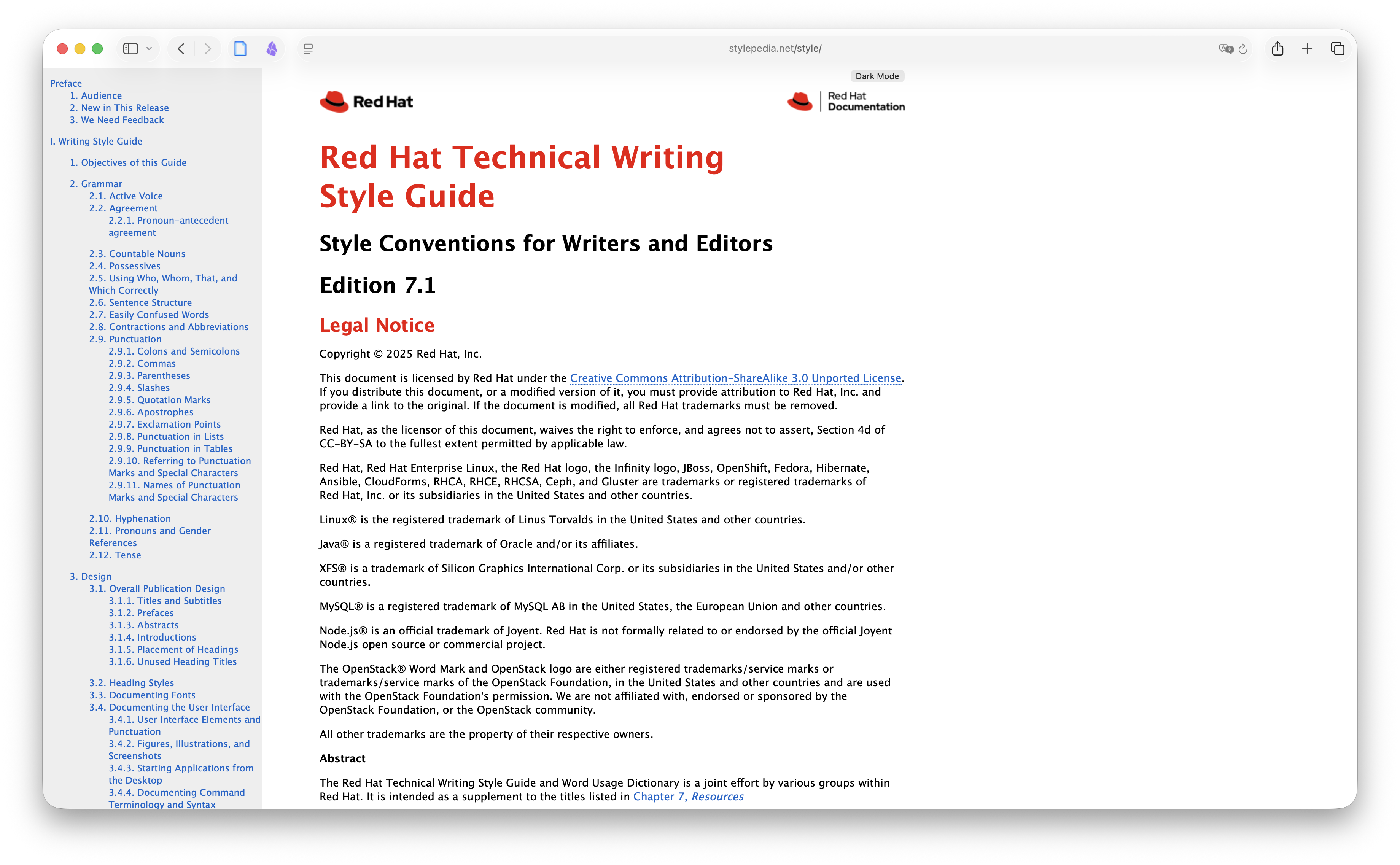 Red Hat Technical Writing Style Guide