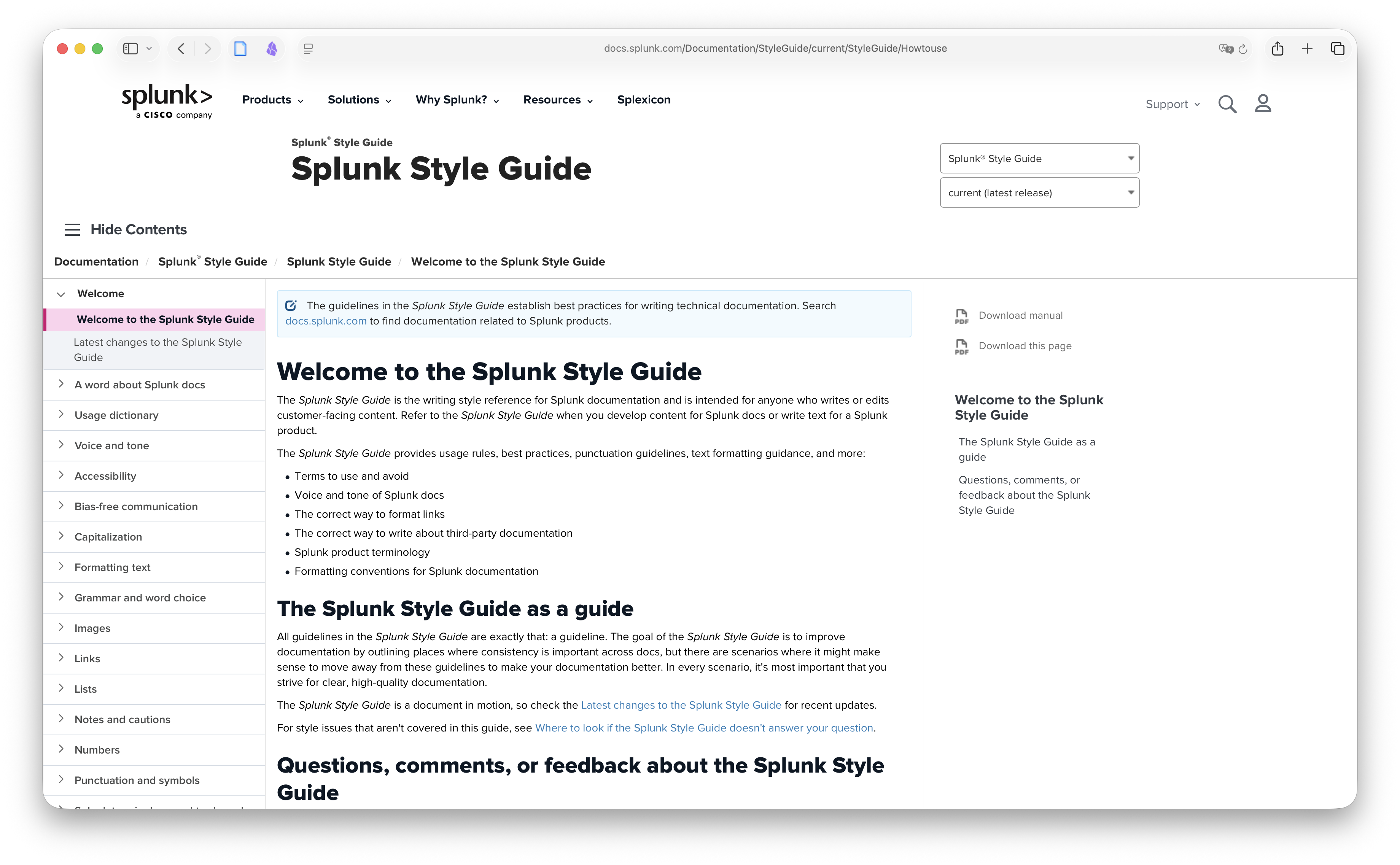 Splunk Style Guide