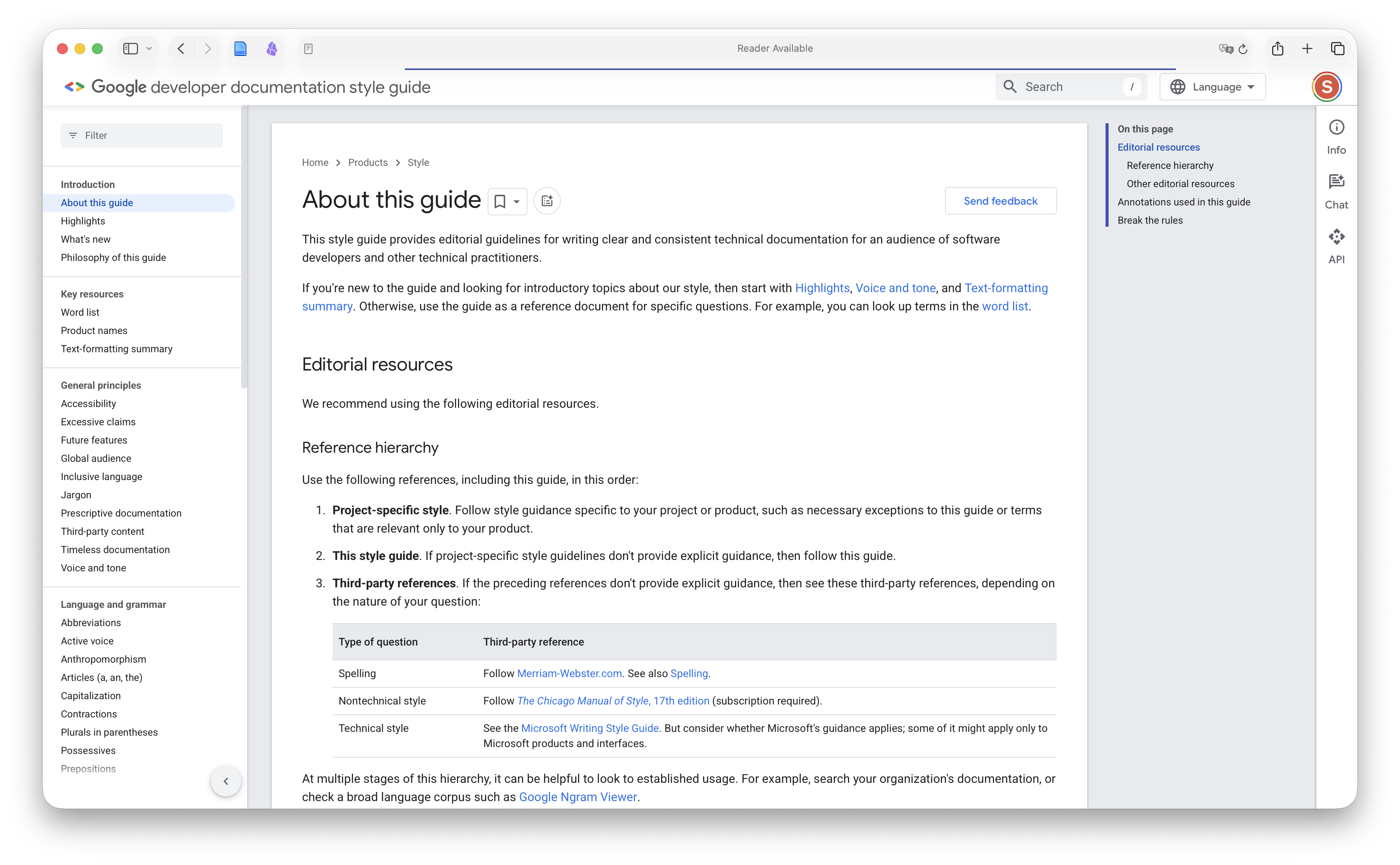 Google Developer Documentation Style Guide